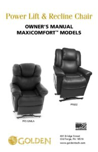 Two & Four Comfort Zone Owner’s Manual (PR-510, 535, 632, 735 & 766)