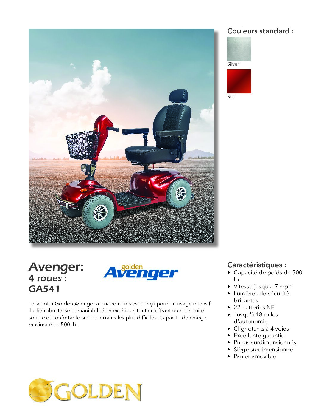 FR_Avenger (GA541) Sell Sheet
