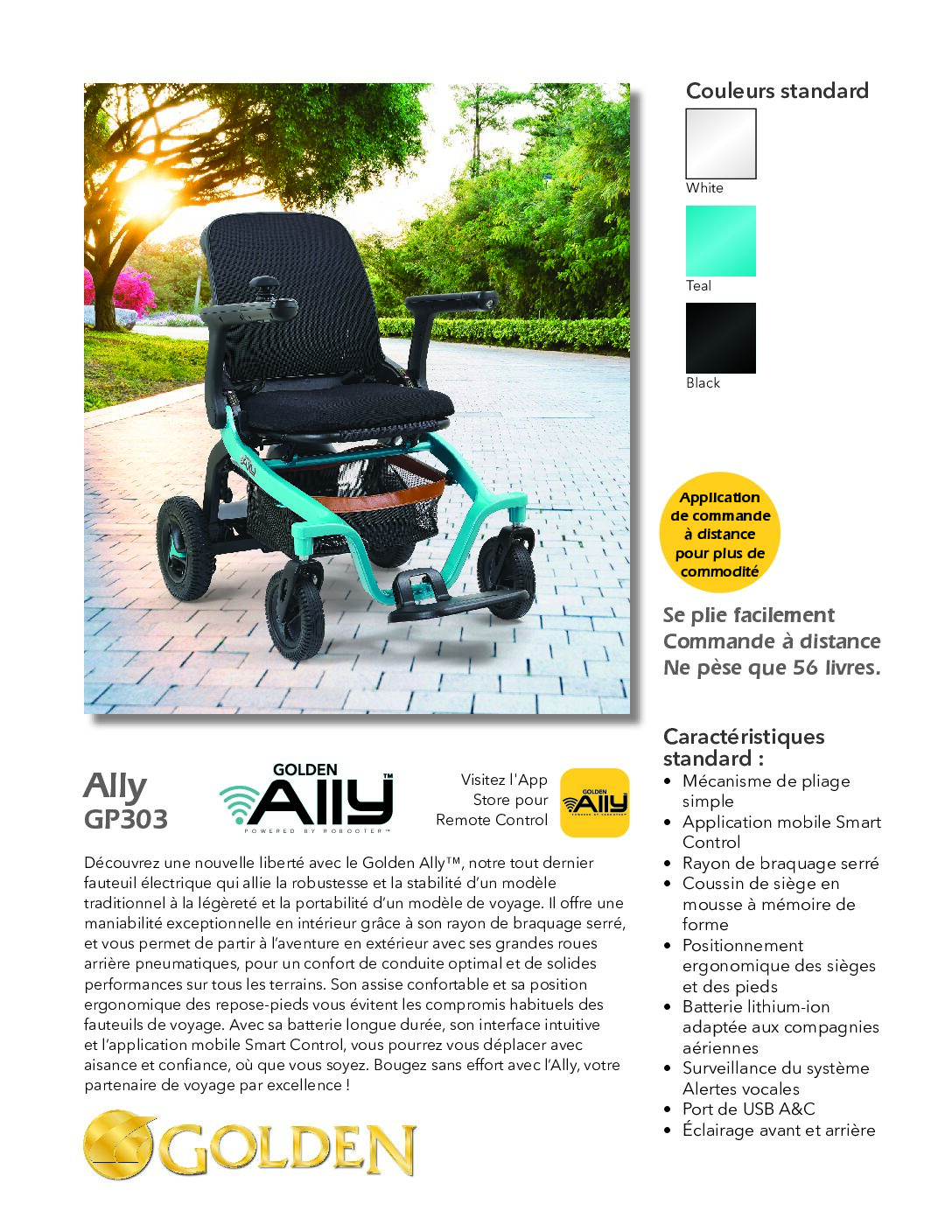 Fiche de vente de Golden Ally™ (GP303)
