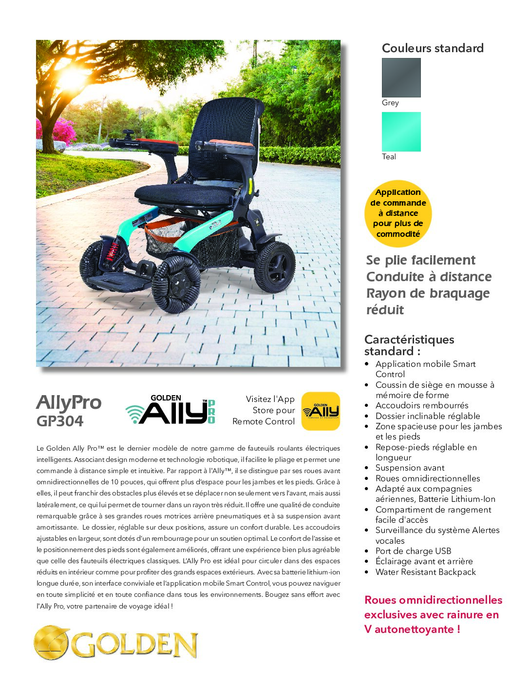Fiche de vente de Golden Ally™ Pro (GP304)