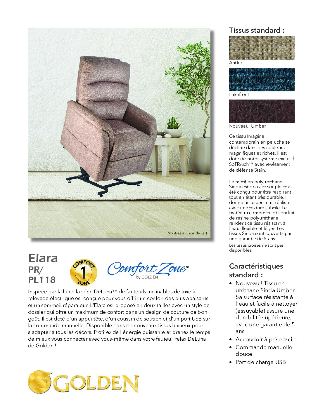 Fiche de vente d’Elara (PR118)