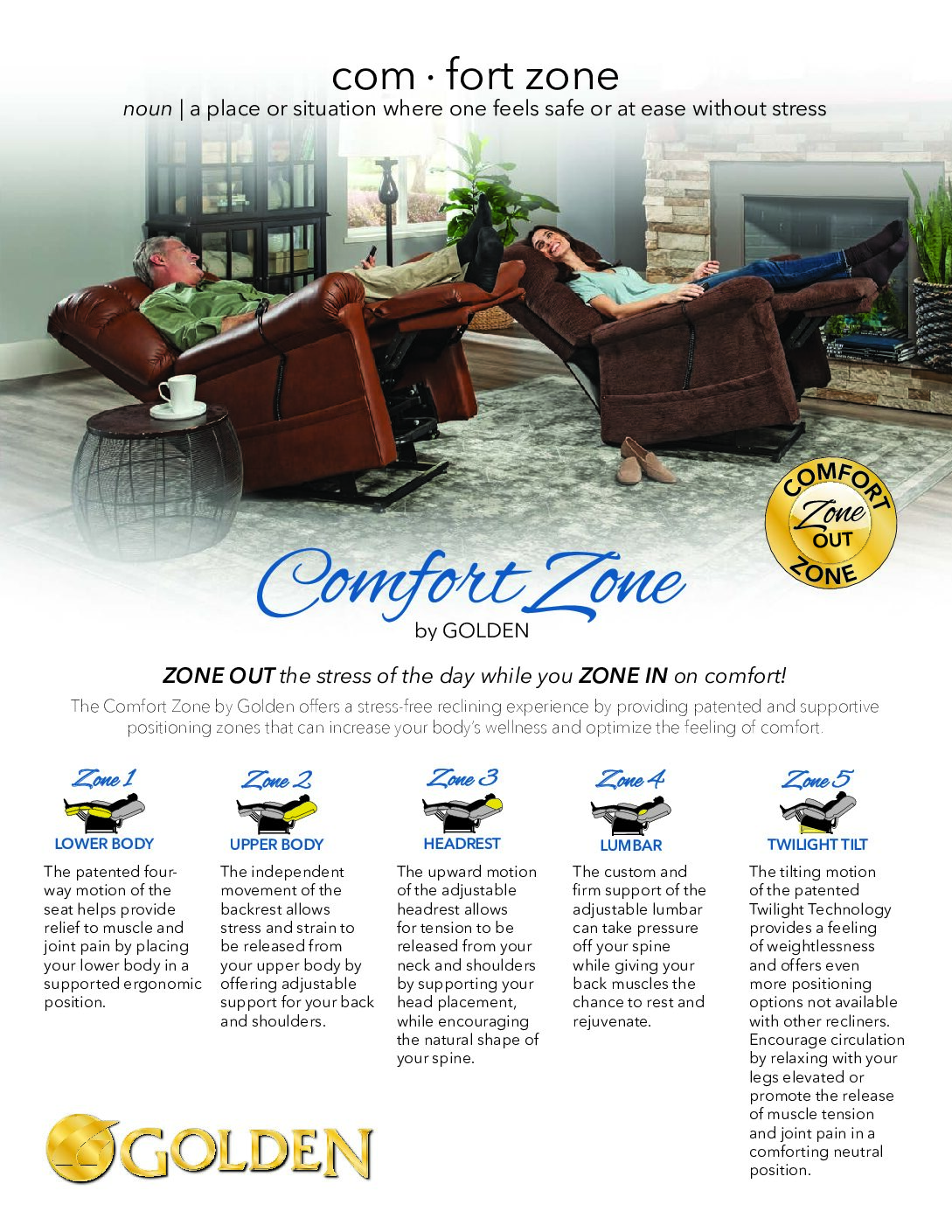 Comfort Zone Sell Sheet