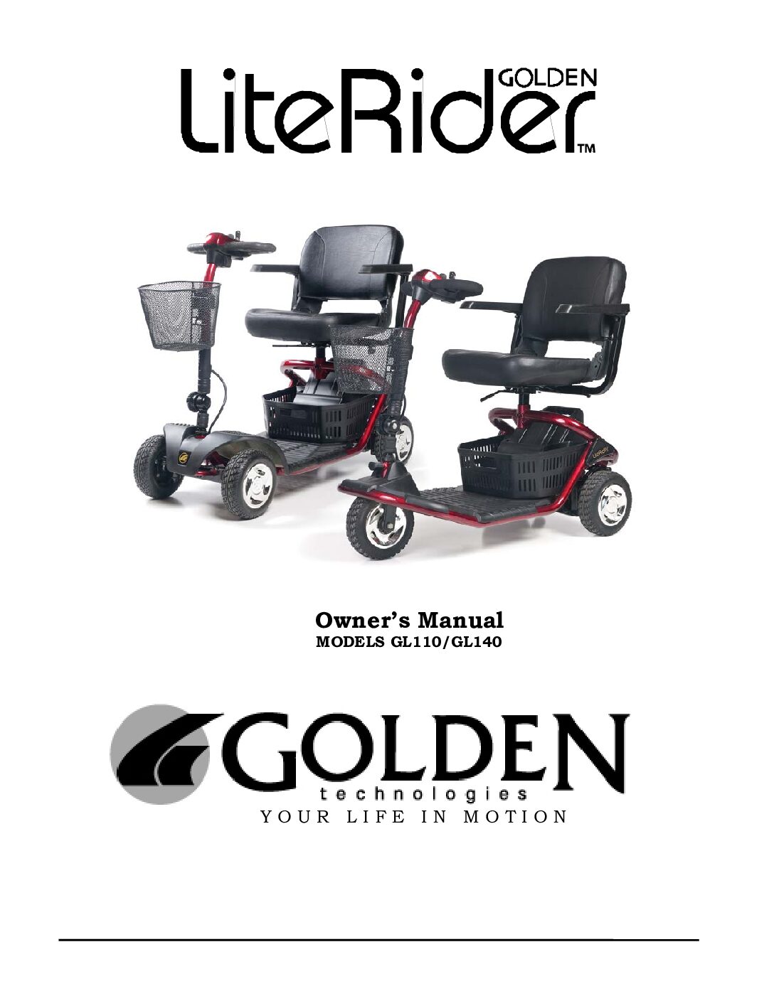 LiteRider Owners Manual