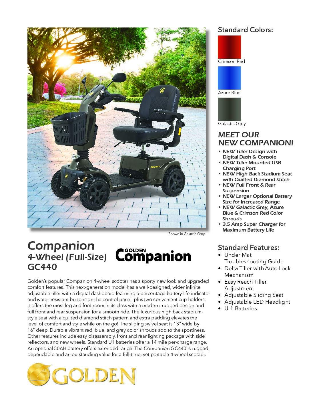 Companion 4-Wheel Full Size (GC440) Sell Sheet