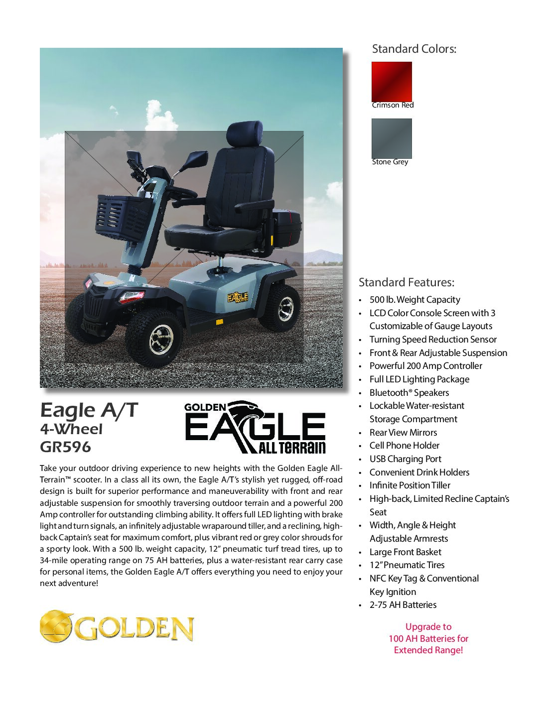 Golden Eagle All Terrain (GR596) Sell Sheet